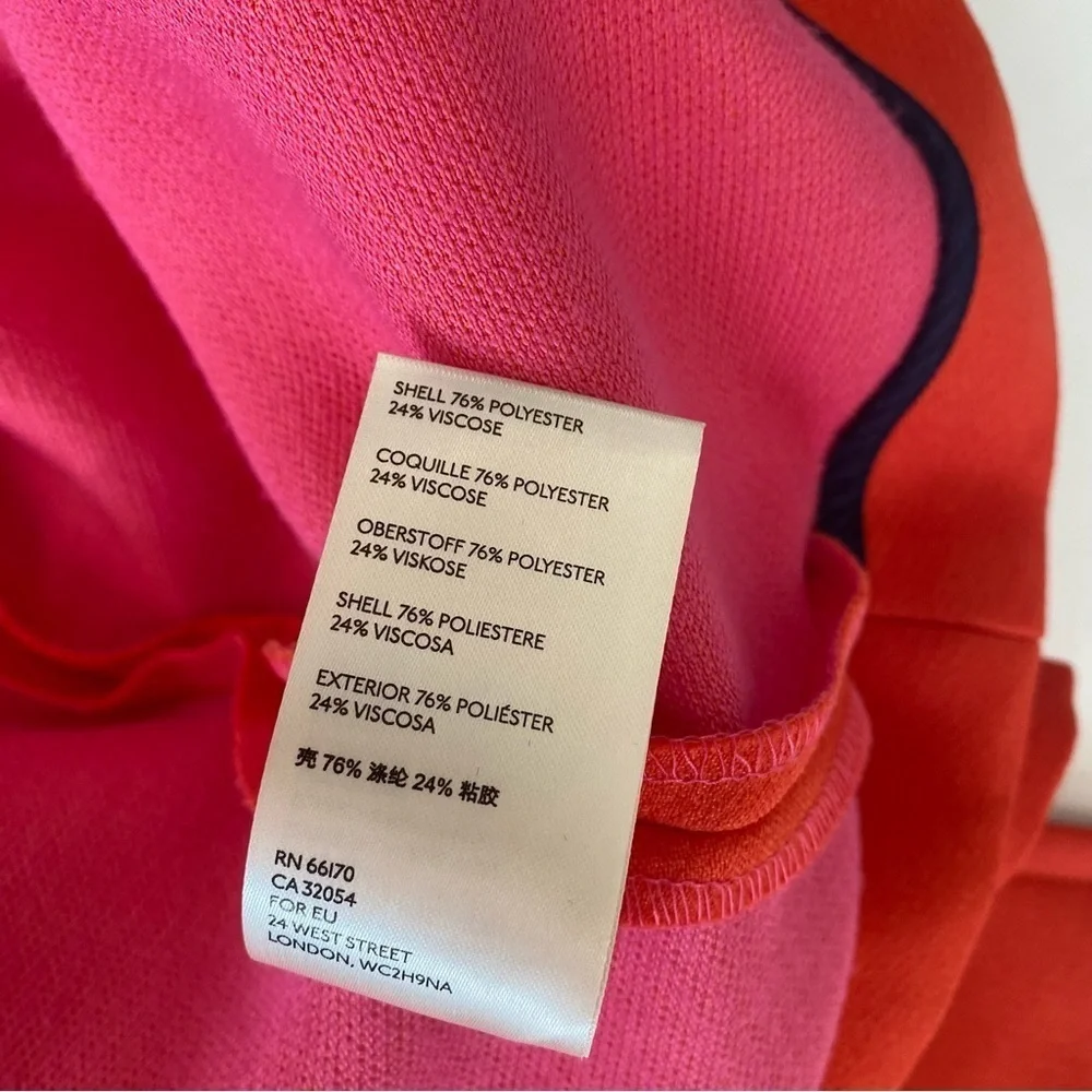 Anthropologie || Wellesley Pleated Peacoat Coat Orange‎ Medium